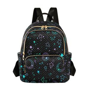 Fashion Backpack Mini Backpack Purse Casual Daily Backpack Star Moon Sun for🦐